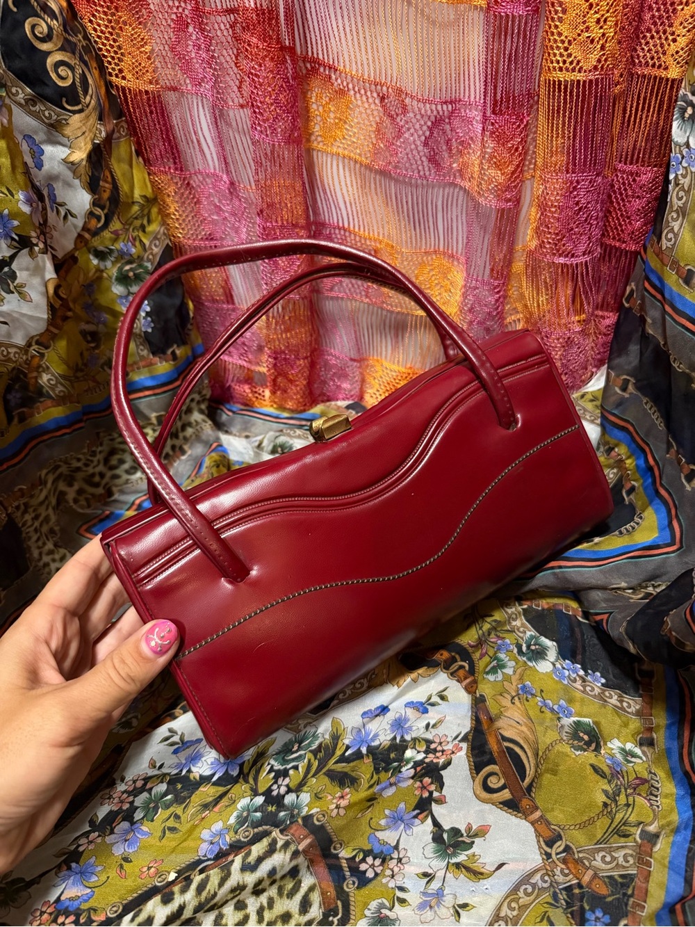 Elegant Red purse from Sony picture costume department